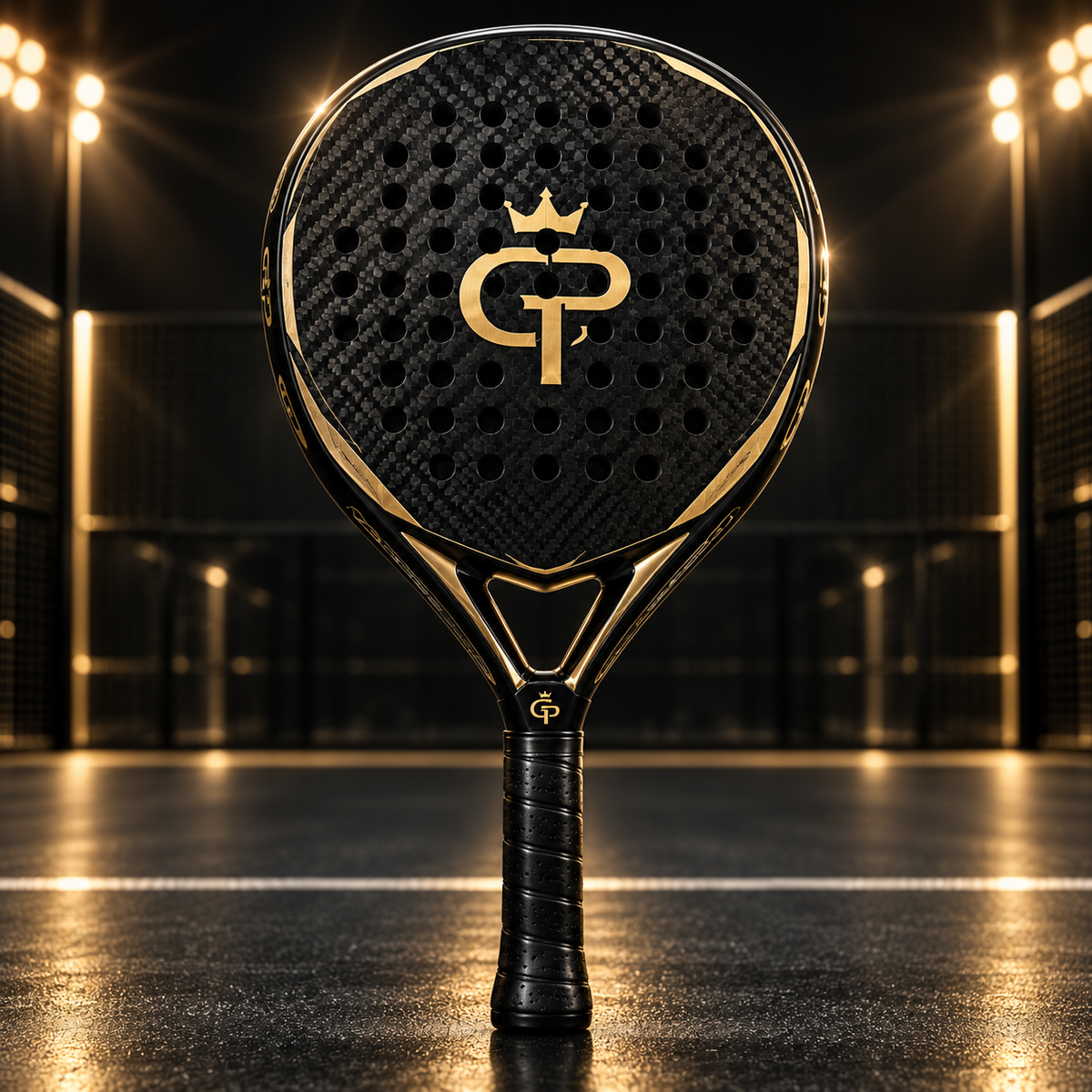 Golden Hybrid raquette de padel carbone 12K polyvalente Golden Padel