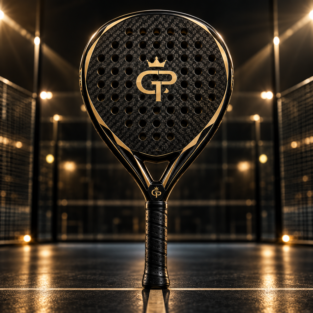 Golden One raquette de padel carbone 3K noire et or Golden Padel